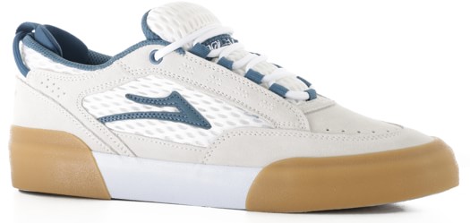 Lakai Payload Skate Shoes - white suede blue gum - view large