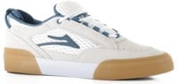 Lakai Payload Skate Shoes - white suede blue gum
