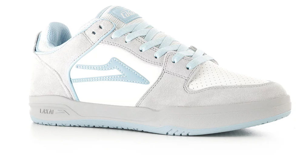 Lakai Telford Low Skate Shoes - grey suede/desaturated blue | Tactics