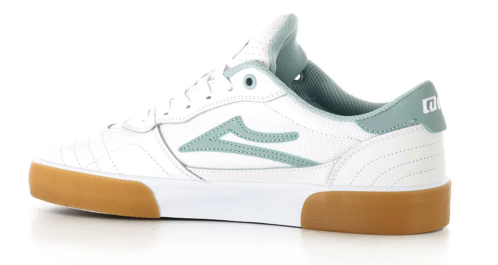 Lakai Cambridge Elite Skate Shoes - white leather/grey mist | Tactics