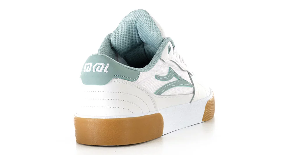Lakai Cambridge Elite Skate Shoes - white leather/grey mist | Tactics