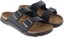 Birkenstock Arizona Crosstown Slide Sandals - black oiled leather