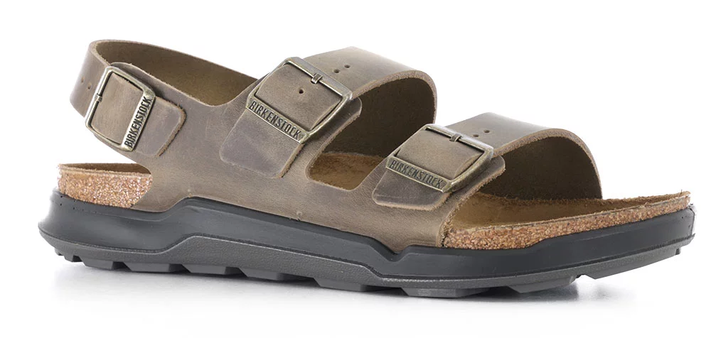 Birkenstock Milano CT Oiled Leather Sandal Faded Khaki |US 9-9.5Men-11 Women Birkenstock New w/ Box Milano Crosstown Faded Khaki Oiled  main image 3