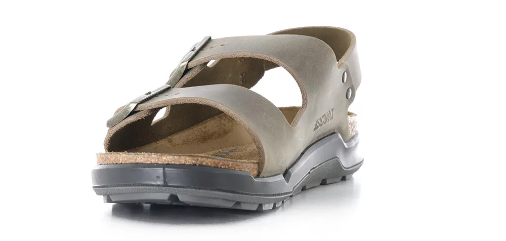 Birkenstock Milano Crosstown Slide Sandals - faded khaki  display picture 2