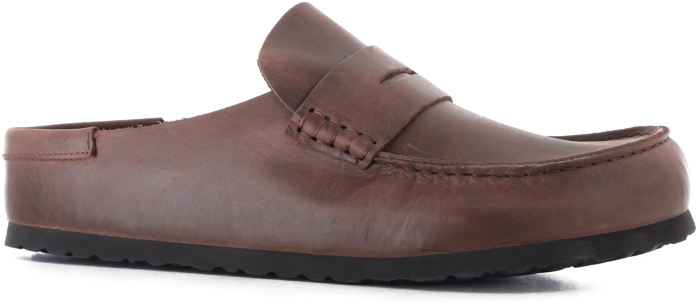 BIRKENSTOCK ブラウン ・NAPLES WRAPPED HABANA Birkenstock Naples Wrapped Slip-On Shoes - habana oiled leather