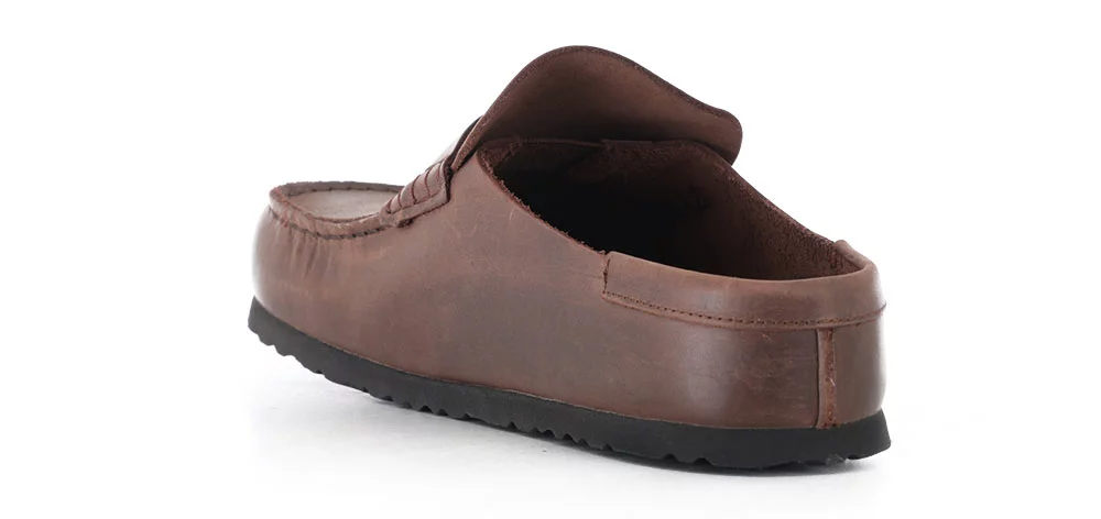 Birkenstock Naples Wrapped Slip-On Shoes - habana oiled leather