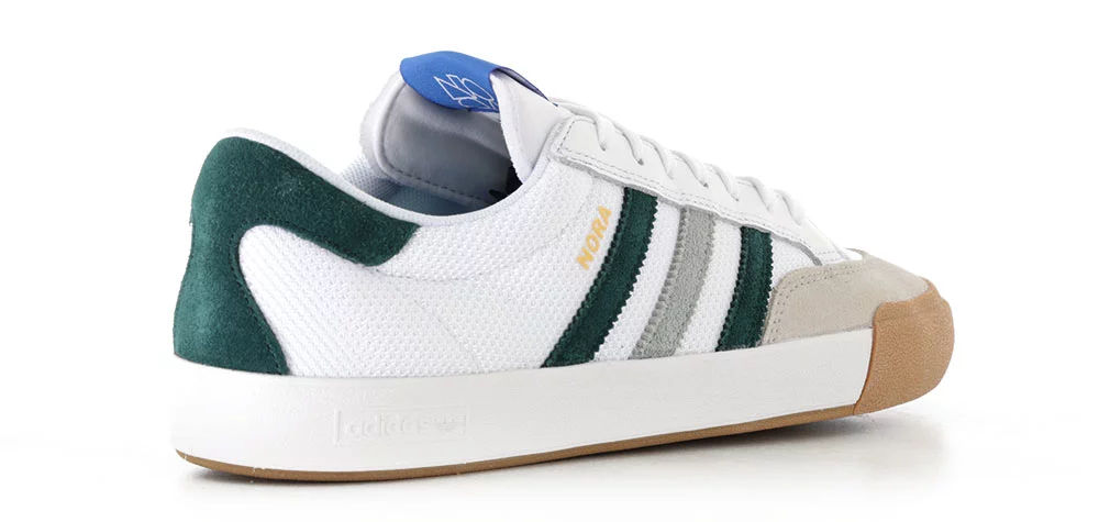 adidas Men\'s Nora HQ7540 White Aurora Ivy Wonder Sage Shoes Size 9.5 Adidas Nora Skate Shoes - footwear white/aurora ivy/wonder  main image 4