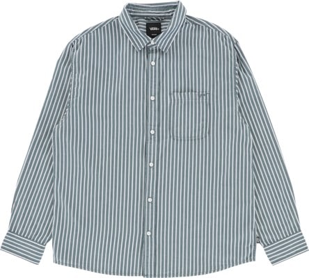 Vans LX Dobby Stripe L/S Shirt - mystic moss - view large