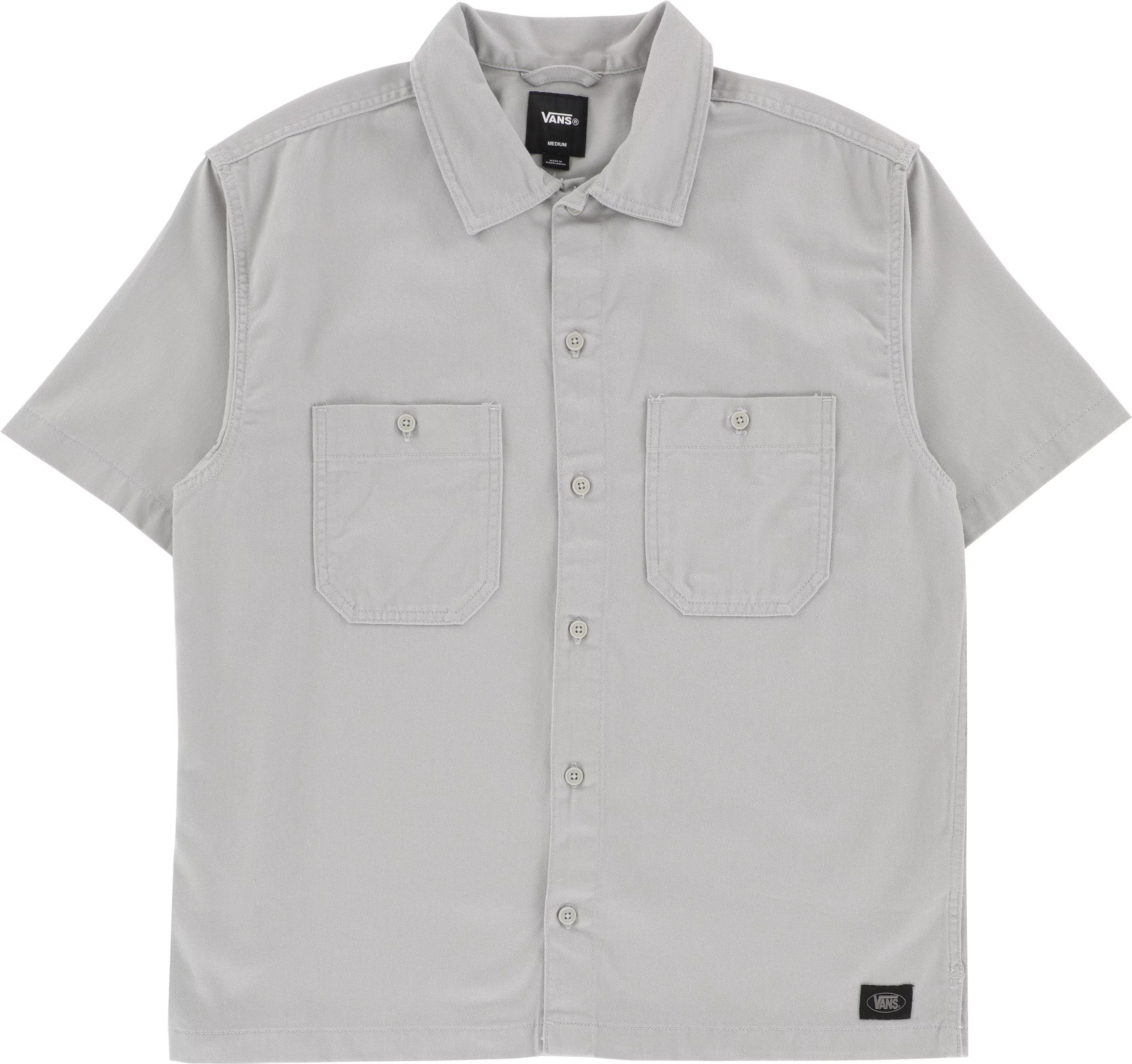 Vans Larkspur Solid Workwear S/S Shirt - drizzle | Tactics