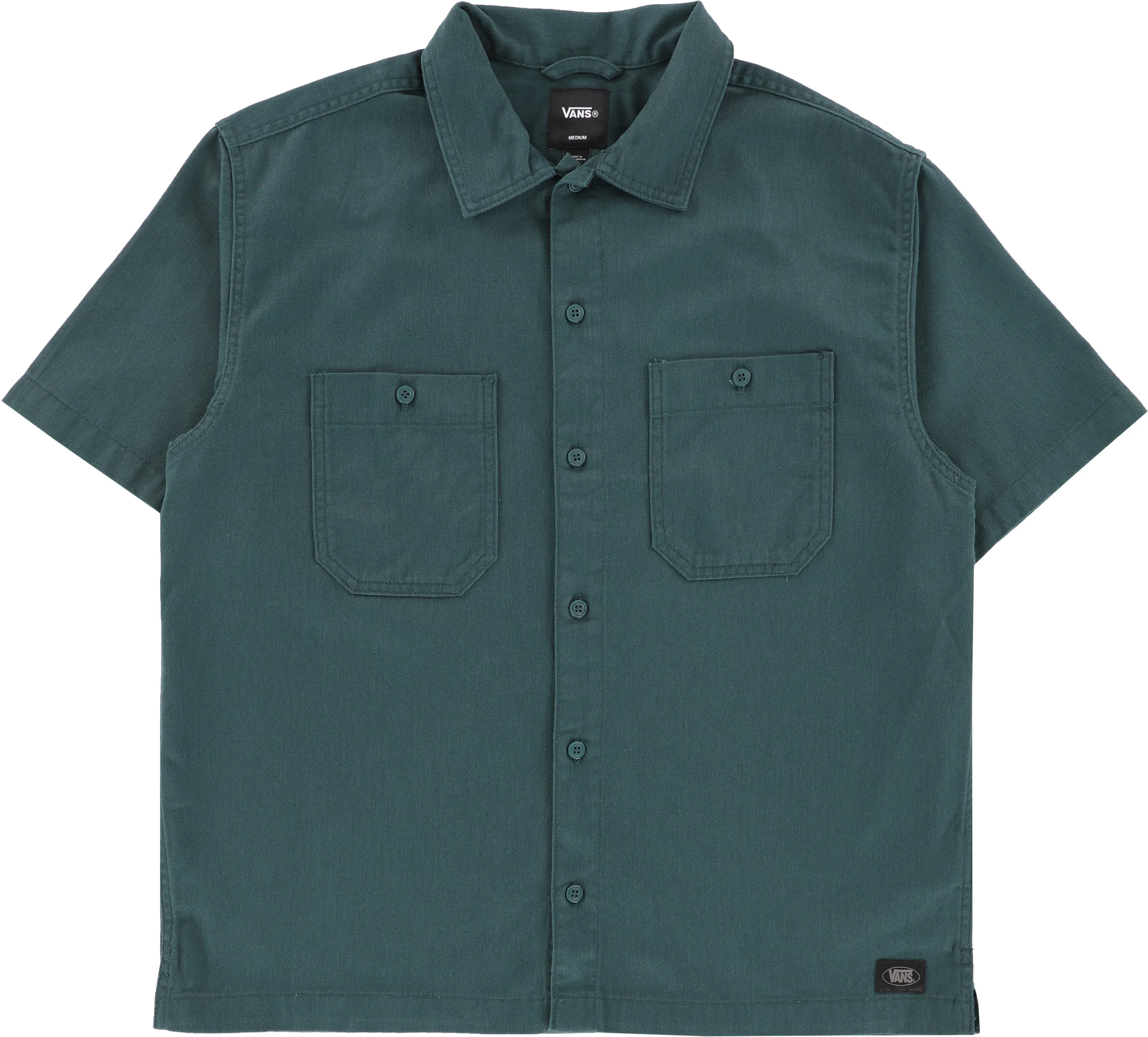 【未使用】WIND AND SEA Dusty S/S Work Shirt L Vans Larkspur Solid Workwear S/S Shirt - mystic moss | Tactics