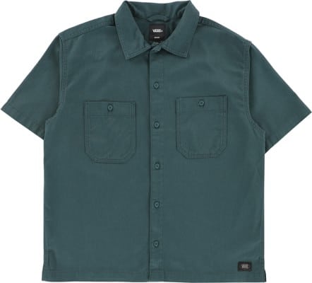 Vans Larkspur Solid Workwear S/S Shirt - mystic moss - view large