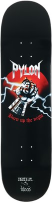 Pylon Burn Up The Night 8.5 Skateboard Deck - black (pipeline) - view large
