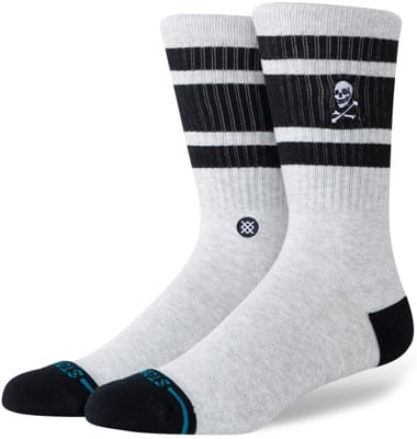 Stance Boyd Skull Crew Sock - heathergrey - view large