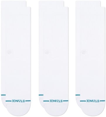 Stance Icon 3-Pack Sock - white/white - view large