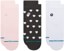 Stance Women's Hearts Lowrider 3-Pack Socks - pink