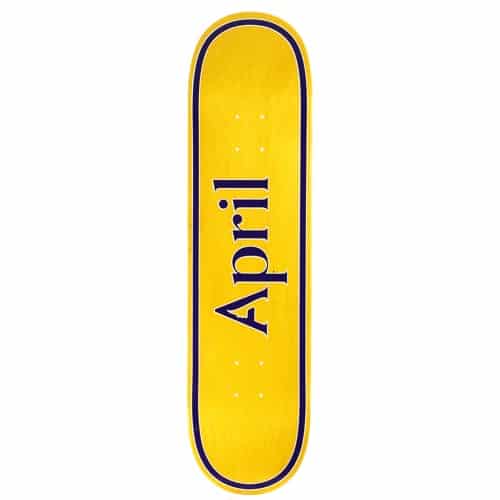 April OG Logo 8.25 Skateboard Deck - white/pink | Tactics