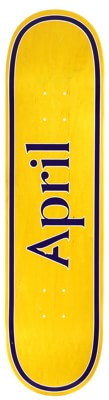 April OG Logo 8.25 Skateboard Deck - yellow/purple - view large