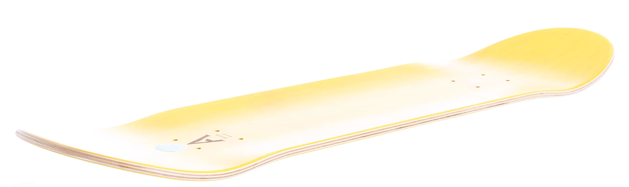 April OG Logo Twin 8.5 Skateboard Deck - yellow/white | Tactics