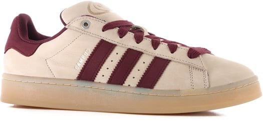 Adidas Campus 00s Shoes - stone khaki/maroon/gum3 - view large