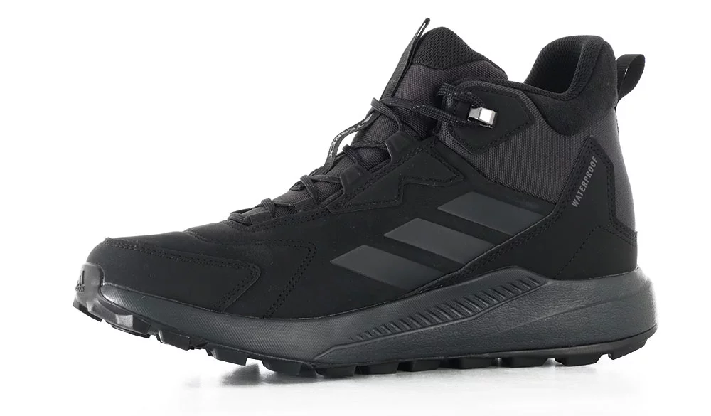 Adidas Terrex Anylander Leather Mid CP Shoes - core black/carbon