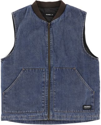 Theories Dakota Denim Vest Jacket - denim blue - view large