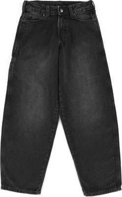 Dickies Women's Loose Tapered Work Jeans - black wash faded - view large