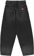 Dickies Women's Loose Tapered Work Jeans - black wash faded - reverse