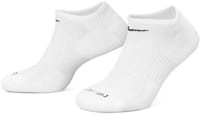 Nike SB Everyday No Show Plus Cushioned 6-Pack Sock - white/black
