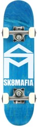 SK8MAFIA House Logo 6.0 KO Micro Complete Skateboard - blue