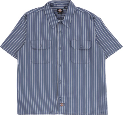 Dickies Worn In Lightweight Work S/S Shirt - retro indigo - view large