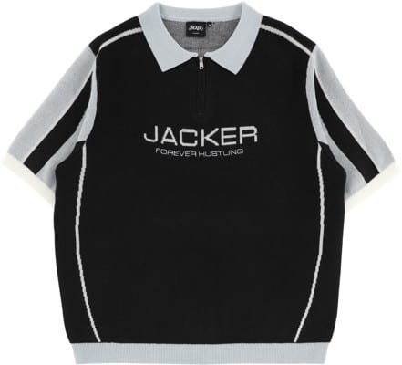 Jacker Ace Knit Polo Shirt - black - view large