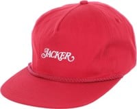 Jacker Classic Snapback Hat - red