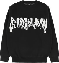 Jacker Mirror Maze Knit Sweater - black