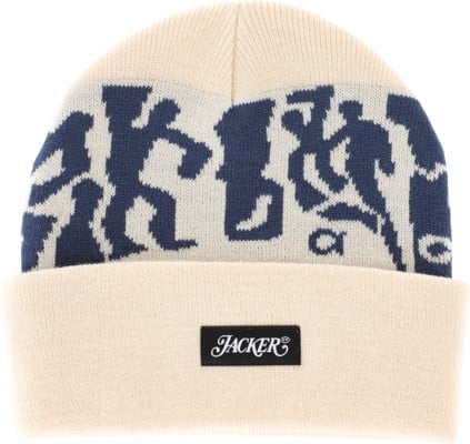 Jacker Mirror Maze Beanie - beige - view large