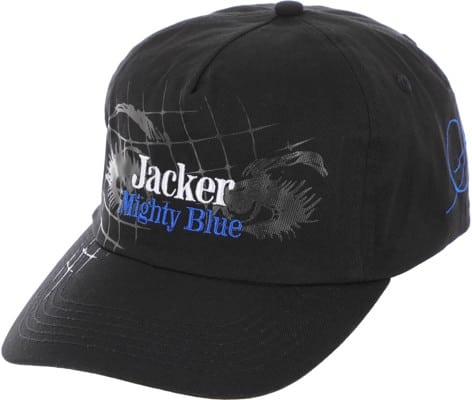 Jacker Mighty Blue Snapback Hat - black - view large