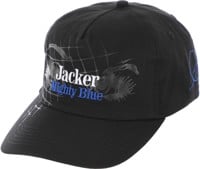 Jacker Mighty Blue Snapback Hat - black
