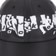 Jacker Mirror Maze Nylon Baseball Snapback Hat - black - front detail