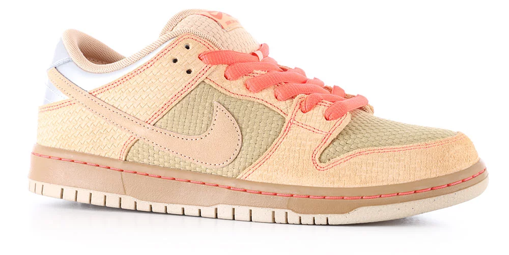 nike sb dunk low pro セラドン us8.5 Nike SB Dunk Low Pro SB Skate Shoes - canvas/vanchetta tan