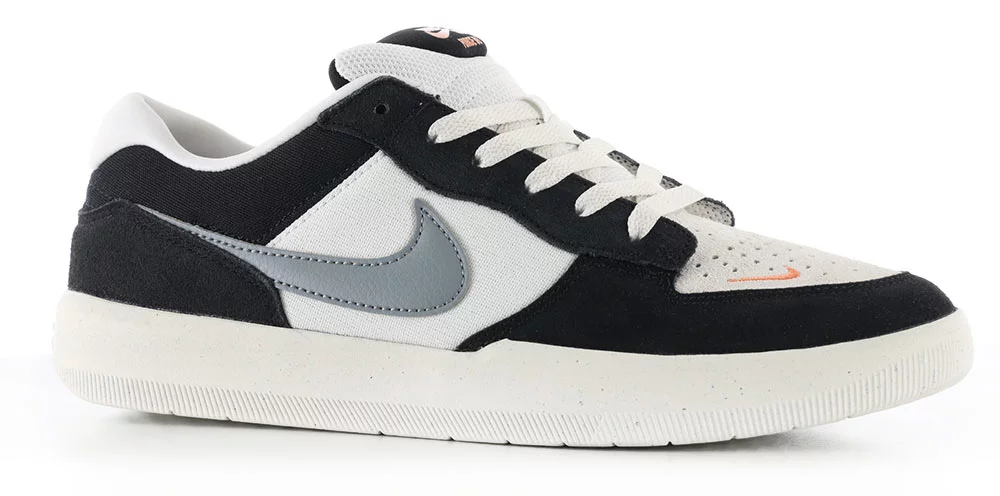 Nike SB Force 58 Skate Shoes - black cool grey-summit white-sail-orange frost