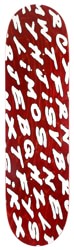 Limosine Sharpie Crossword 8.6 Slick Skateboard Deck - red