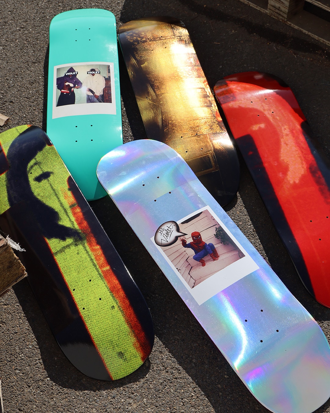 violet skateboard decks brand image