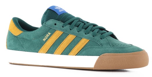 Adidas Nora Skate Shoes - collegiate green/preloved yellow/footwear white - view large