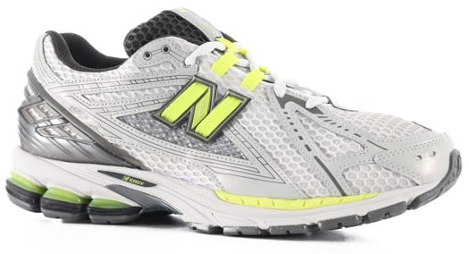 New Balance 1906R Shoes - light silver metallic/alkaline green - view large