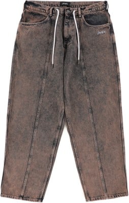 Jacker 3 Striped Dyed Baggy Denim Jeans - brown - view large