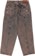Jacker 3 Striped Dyed Baggy Denim Jeans - brown - reverse