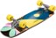Loaded Ballona Willy 27.75" Complete Cruiser Skateboard - silver trucks/orange wheels - angle 2