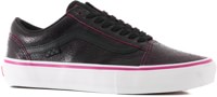 Vans Skate Old Skool Shoes - cracked leather black/purple