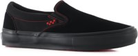 Vans Skate Slip-On Shoes - black/black/red