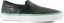 Vans Skate Slip-On Shoes - cracked leather black/green