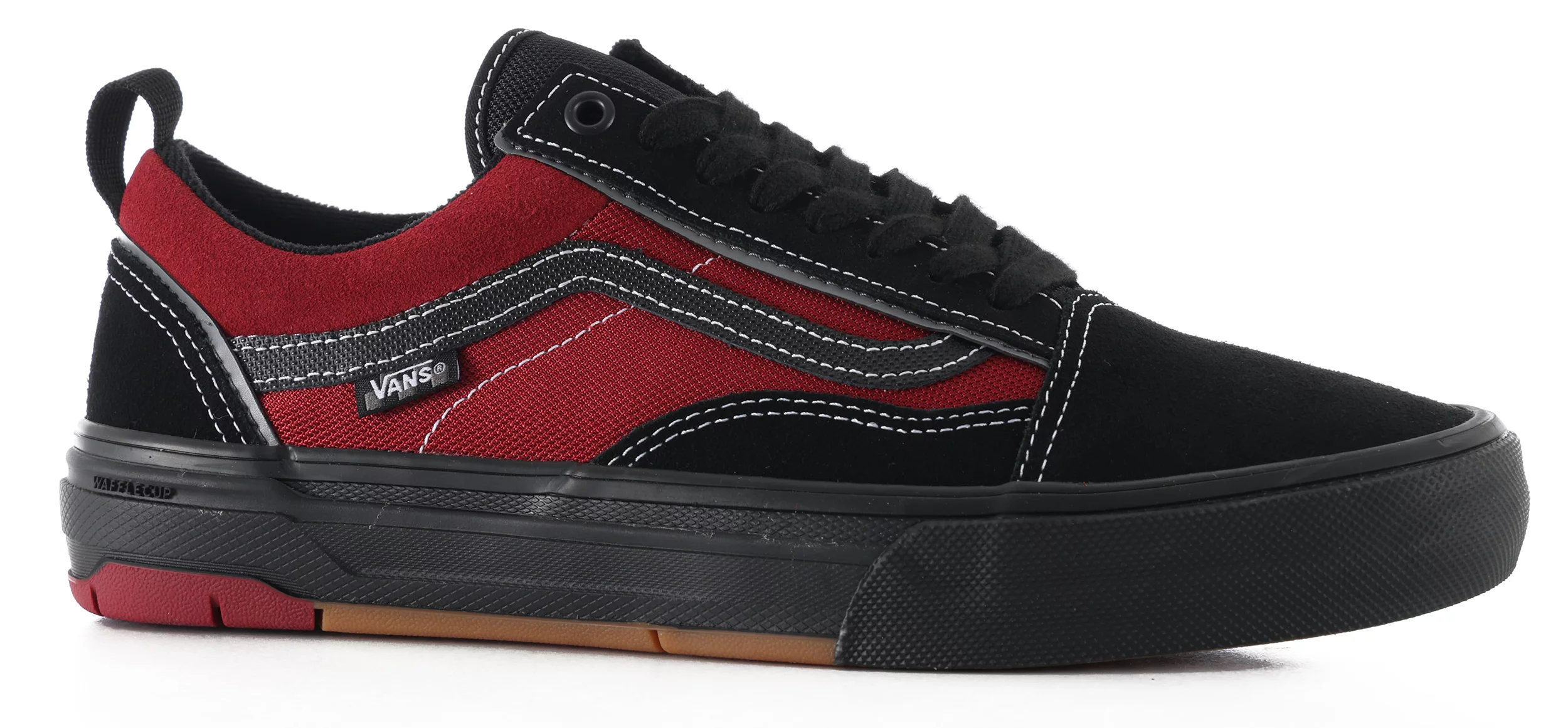 Vans Skate Old Skool Wafflecup Shoes - black/red | Tactics display picture 3